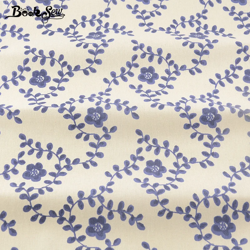 Домашний текстиль Booksew ткань из хлопка и льна для шитья с надписями сумки