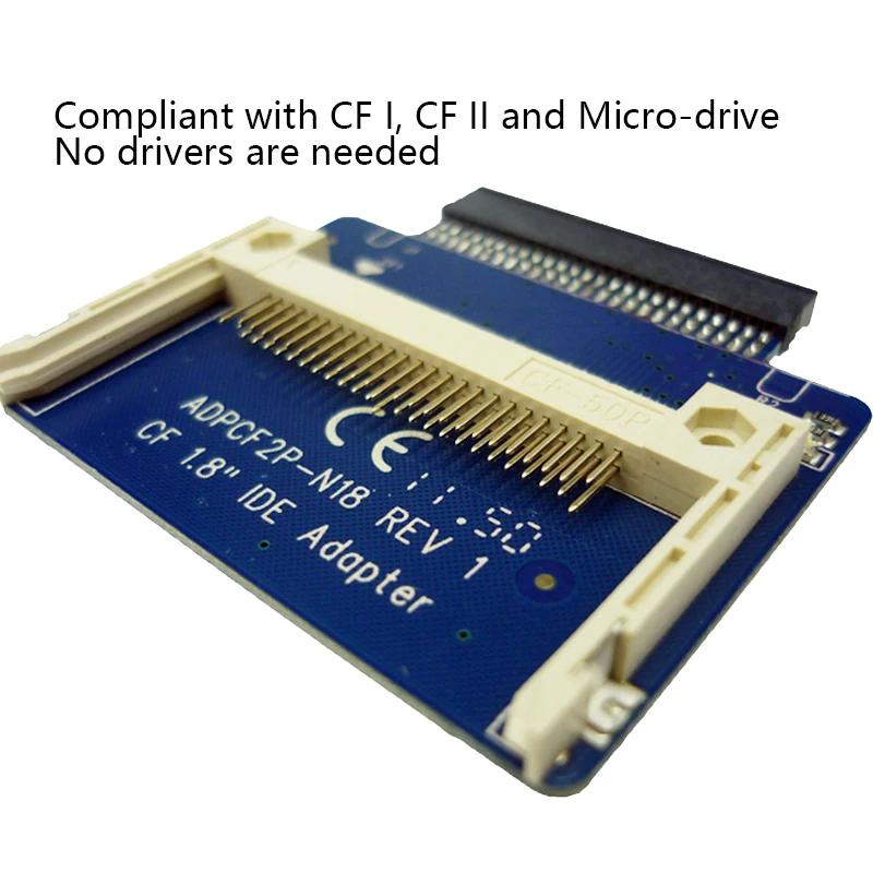 Цена по прейскуранту завода CF в IDE 50 Pin Женский адаптер PCB конвертер для HITACHI 1 8 &quotPC