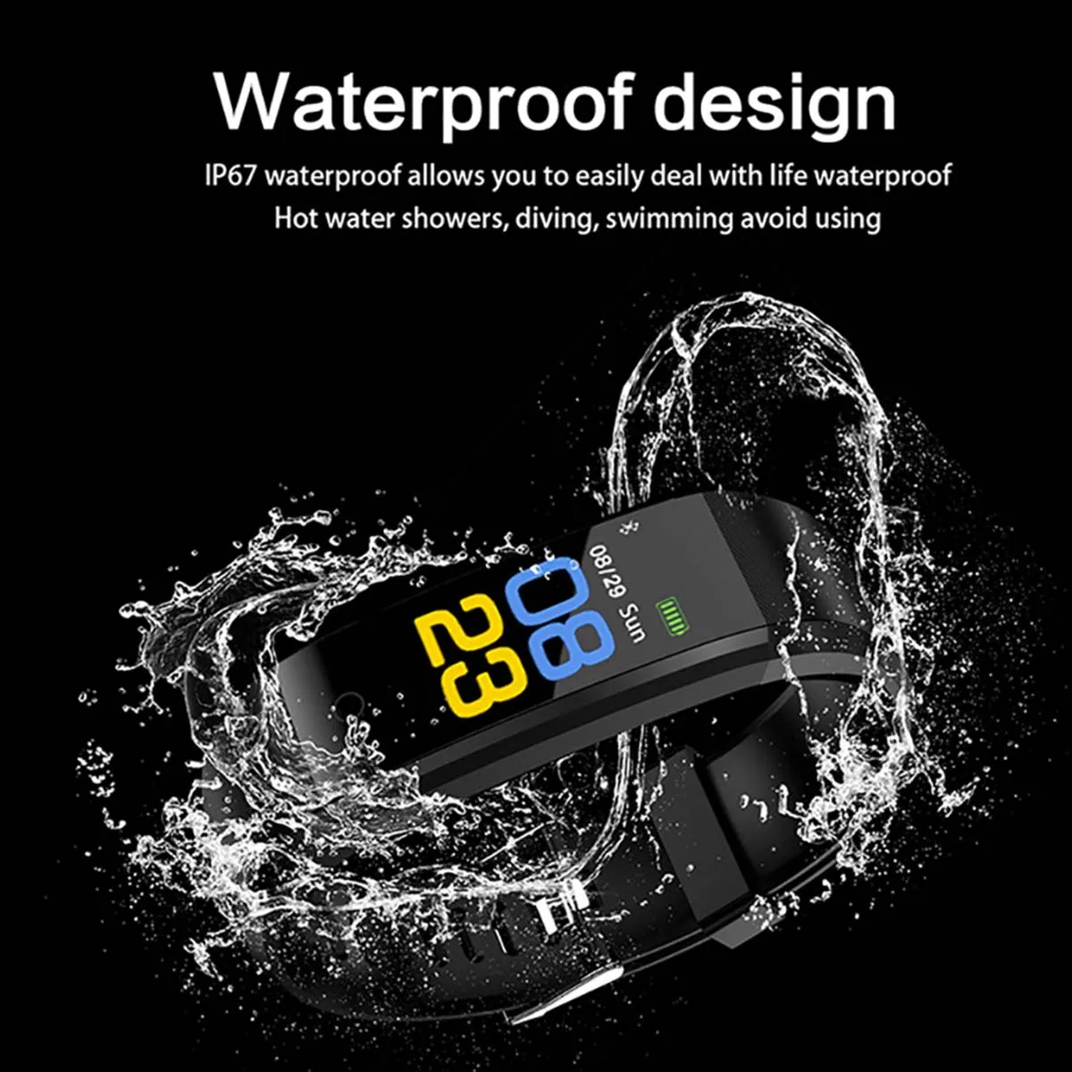 Мужские умные часы с цветным экраном и Bluetooth, женские водонепроницаемые спортивные часы, браслет с монитором сердечного ритма для IPhone, Apple, Android, IOS