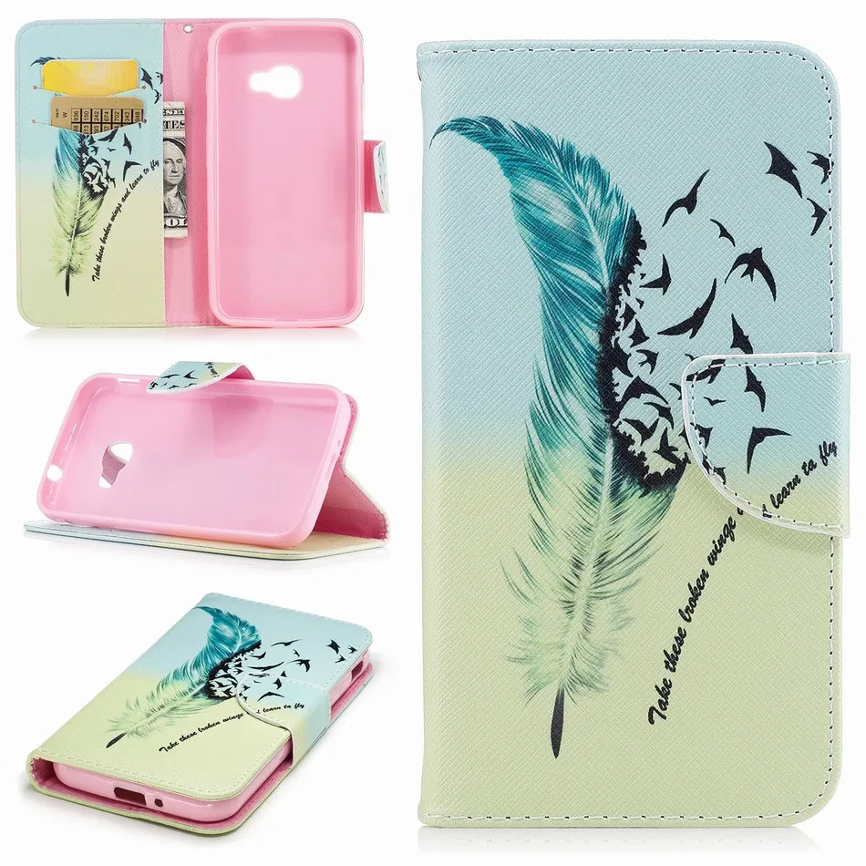 Чехол-книжка для телефона в стиле ретро для samsung Galaxy j3, j5 Prime, J2 Pro, Xcover4, A750, Note 8, 9, j120, кожаный чехол-бумажник для карт D07Z