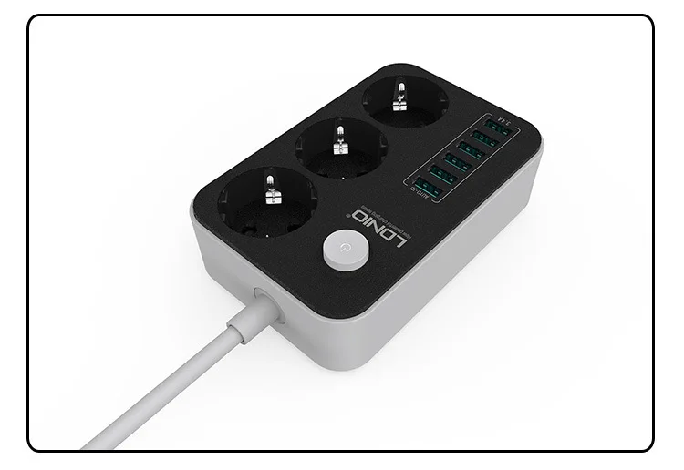 Новинка 2018 лидер продаж 3 розетки европейского стандарта 6 USB адаптеров настенное
