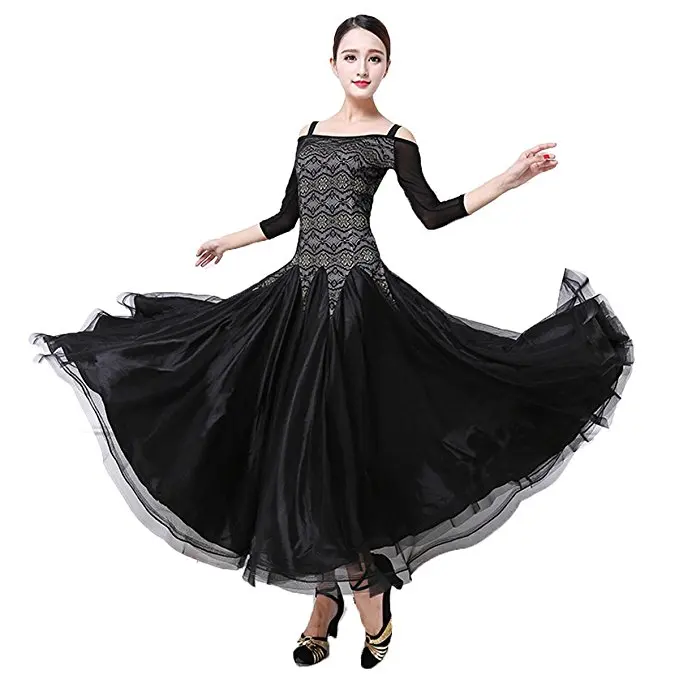 FEECOLOR Современное женское платье для занятий конкурсом танцевальная одежда