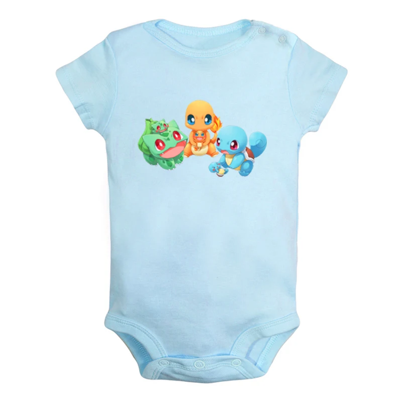 JaBaby572BLD Мультфильм Charmander Charmeleon Charizard Покемон дизайн для новорожденных мальчиков и девочек униформа-комбинезон с принтом для младенцев - Цвет: JaBaby572BLD