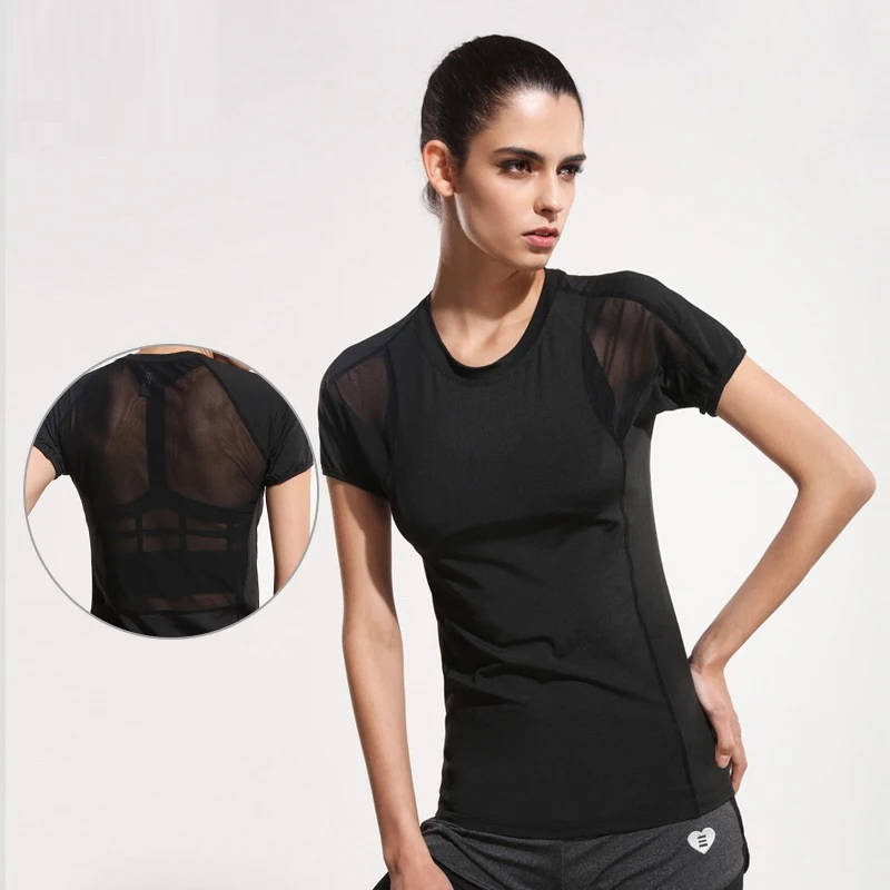 Футболка женская сетчатая быстросохнущая с коротким рукавом|t-shirt for women|short sleeve