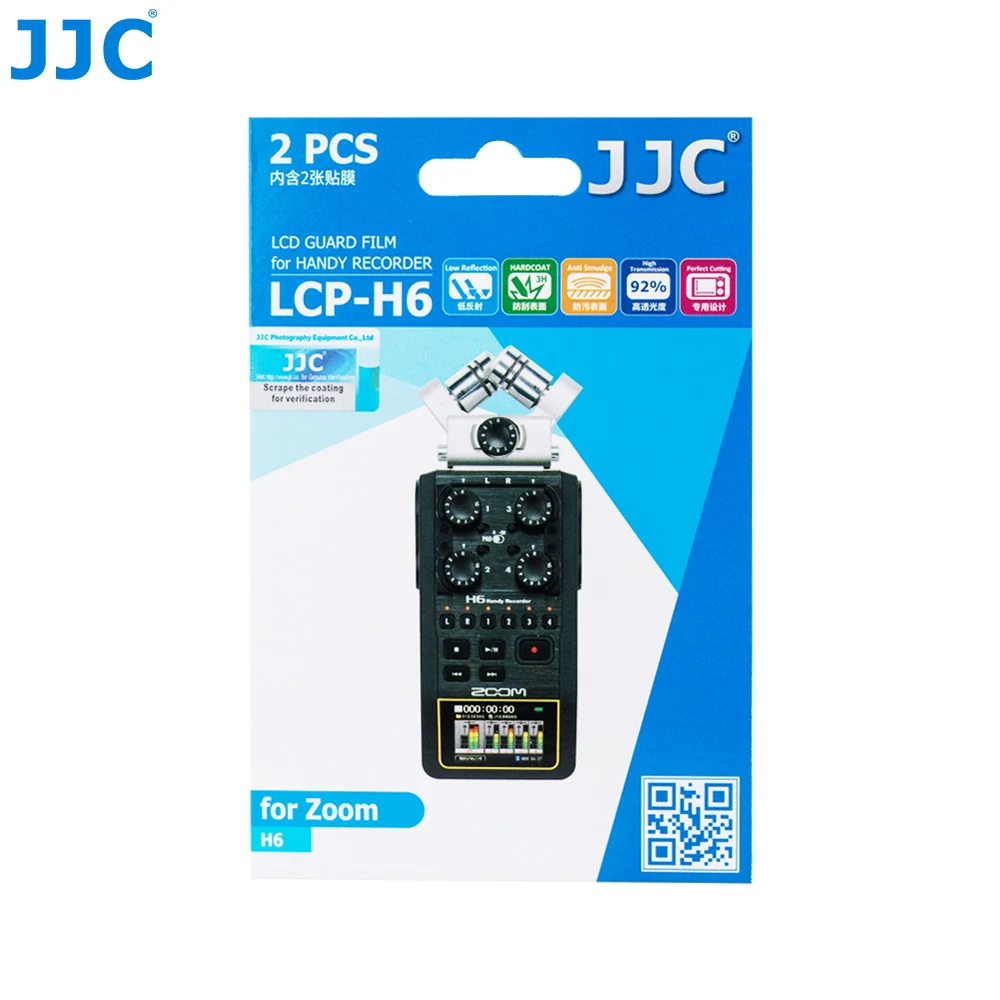 

JJC Handy Recorder Screen Proctor for ZOOM H6 H5 H4n LCD Guard Film Display Cover
