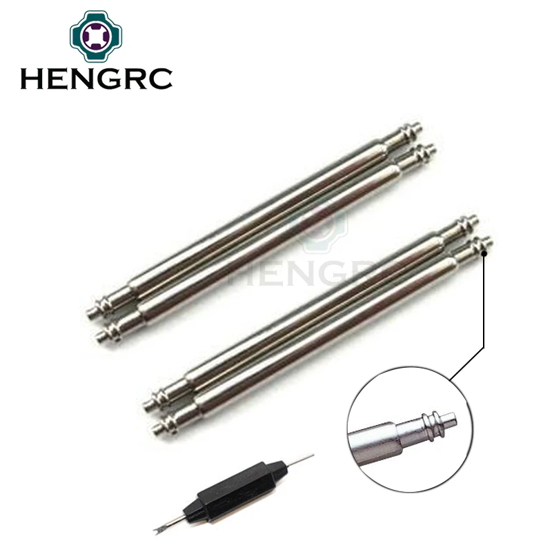 Watch Band Strap Accessories Stainless Steel Spring Bar 4pcs Silver Metal Watchbands Repair Tool 16-28mm Strap Link Pin watchband watch band strap repair tools stainless steel metal spring case opener link pin remover repair tool watch accessories