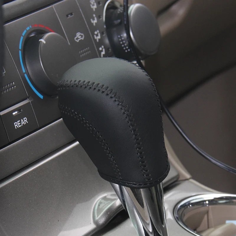 Чехол ppc натуральная кожа ручка переключения передач крышка для Toyota Highlander RAV4 2012