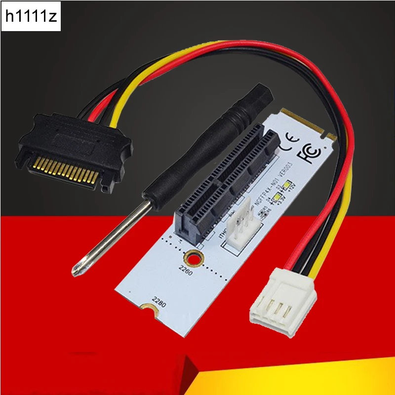 Новая карта расширения NGFF M.2 Key M к PCI E 1X 4X 8X 16X адаптер слота для майнинга