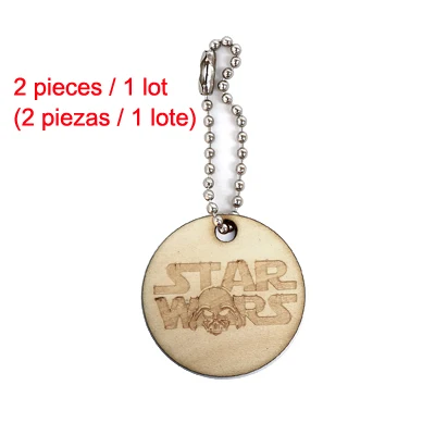 key chain Старинная резная деревянная музыкальная шкатулка Звездные войны Рождественский подарок на год подарок на день рождения украшение анонимичность - Цвет: key chain