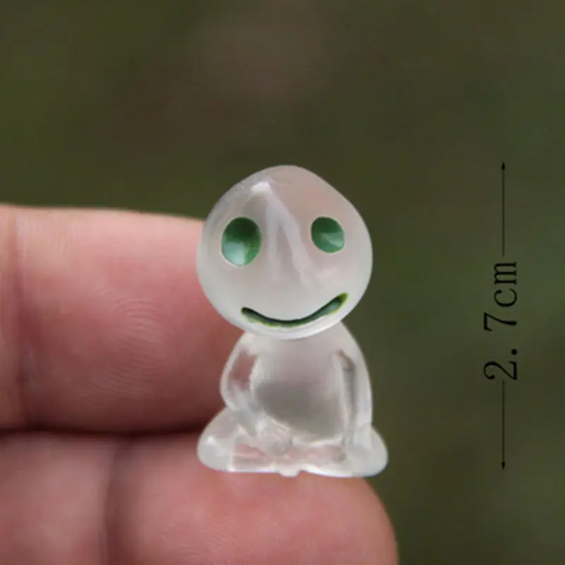 5 шт./компл. Kawaii светящееся дерево игрушечные эльфы Miyazaki Kodama Садоводство в горшке