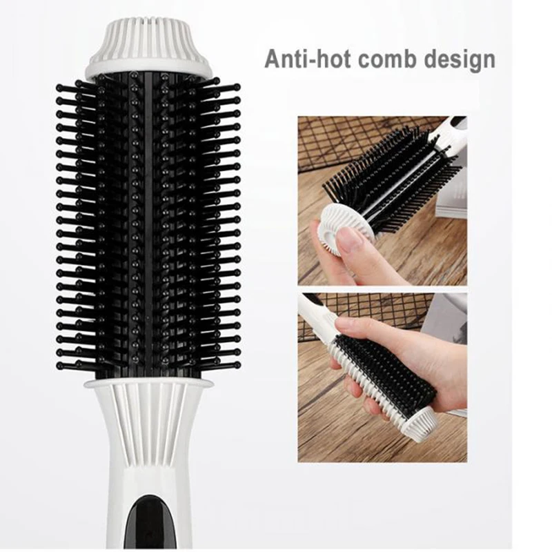 Выпрямитель для волос плойка Расческа 2 в 1 выпрямление завивка анти-ожоги