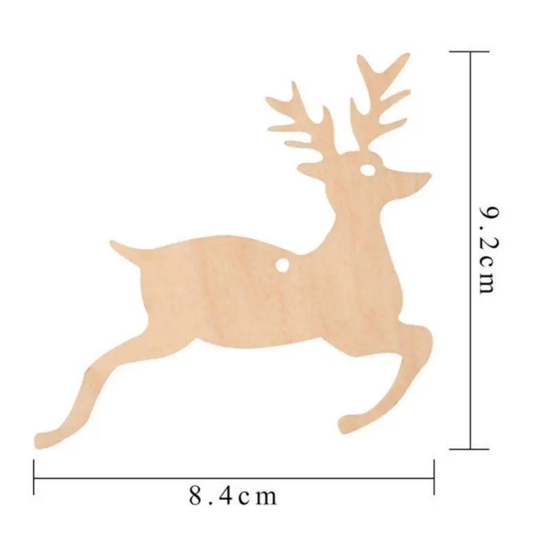 10 шт. новогодние Деревянные Подвески в виде снеговика лося | Дом и сад