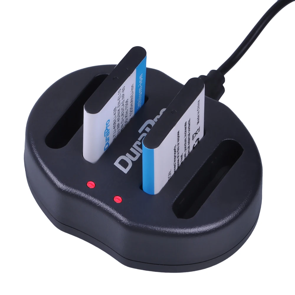 3 шт. батарейки для камеры Li-40B Li42B 40B + USB двойное зарядное устройство адаптер