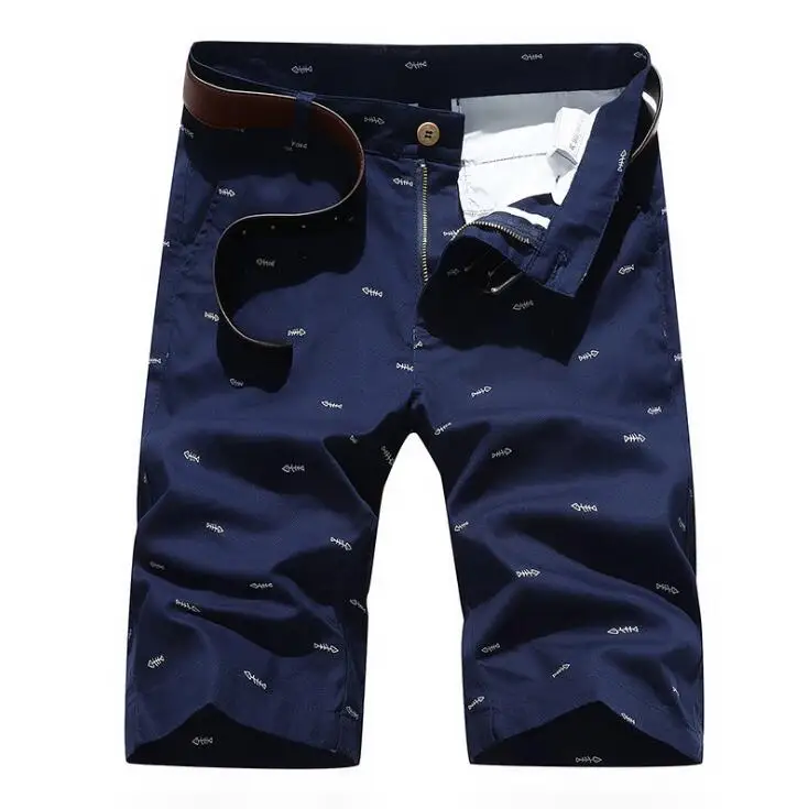 NF58 dark blue Мужские повседневные шорты, мужские дышащие шорты, одежда до колена, шорты для мужчин, новые шорты Карго с карманами для мужчин размера плюс 28-40, одноцветные - Цвет: NF58 dark blue