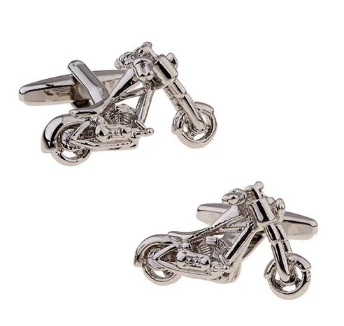 

iGame New Arrival Men's Cuff Links Motorbike Design Brass Material