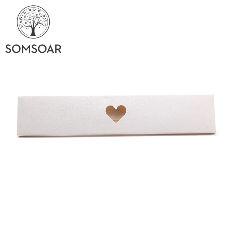 

Wholesale Somsoar Jewelry 25*6.4*0.8cm Rectangle Paper Box fit 21cm Mesh Charm Bracelet Leather Wrap Bracelets Bangle