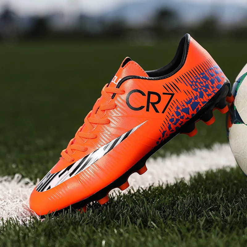 Оригинальные мужские футбольные бутсы тренировочные длинные шипы для детей Phantom