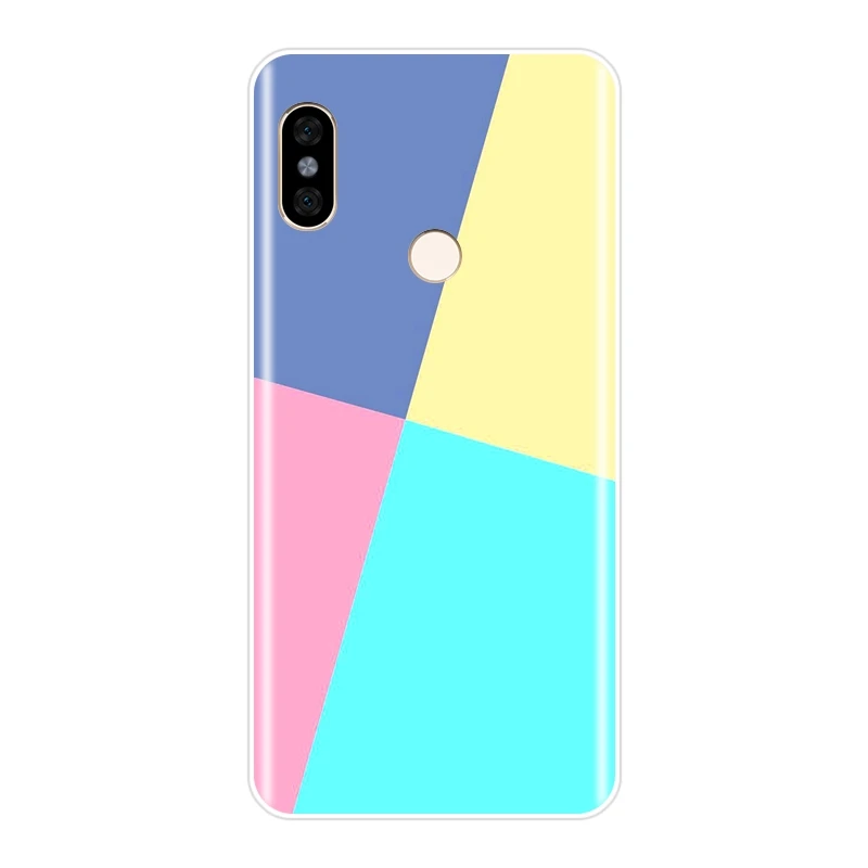 Мягкий силиконовый чехол для телефона Pocophone F1 Xiaomi Redmi S2 6A 5 Plus 4A полосатая задняя