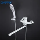 GAPPO смеситель для ванны смеситель для ванной комнаты настенное крепление латунь белый смеситель для ванны смеситель для раковины Смеситель для водопада GA2248