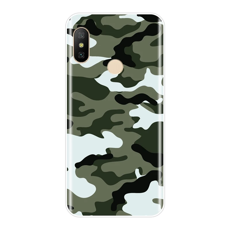 Мягкий чехол для телефона Xiaomi Mi A1 A2 8 SE Lite силиконовый Камуфляж Военный камуфляж