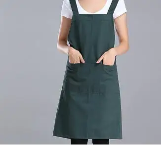 Модная одежда хлопок фартук Маникюр кухонный фартук - Цвет: Long style