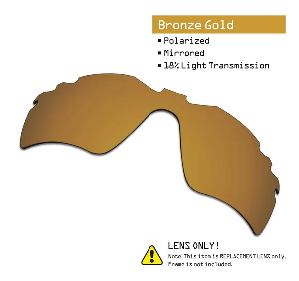 Bronze Gold SmartVLT Замена поляризованных линз для Oakley радар ПУТЬ солнцезащитные очки с отверстиями-несколько вариантов - Цвет линз: Bronze Gold