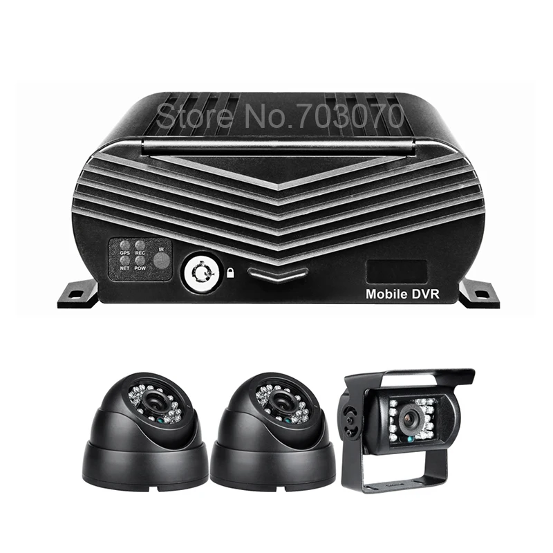 Система видеонаблюдения с G датчиком движения 4 канала HDD 3G GPS 1080P|car camera|gps videocar