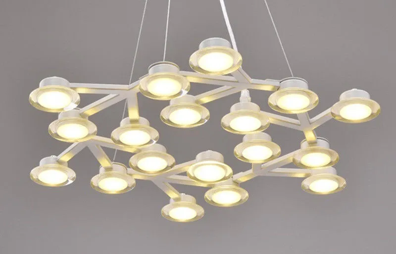 Modern LED Plum Blossom Pendant Light Round Suspension Handing Light Fixture Home Decor For Living Room Bar Pendant Lamps B029
