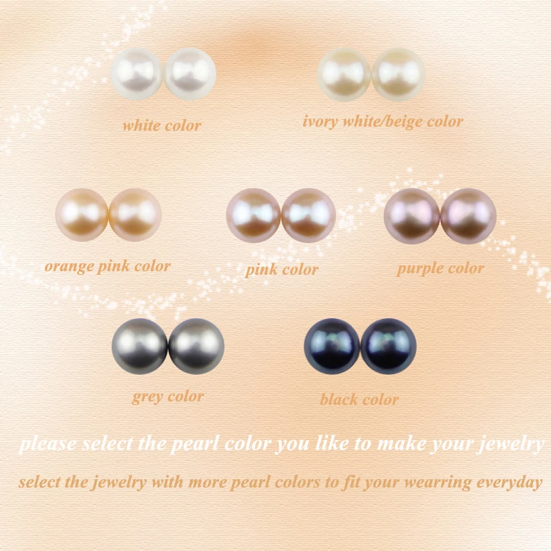 CZ горный хрусталь реального Серьги с жемчугом круглая кнопка белый из