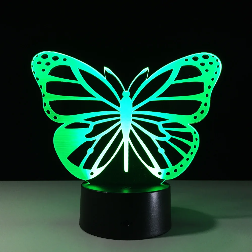 СВЕТОДИОДНЫЙ 3d ночник с питанием от Usb светильник аккумулятором настенное бра