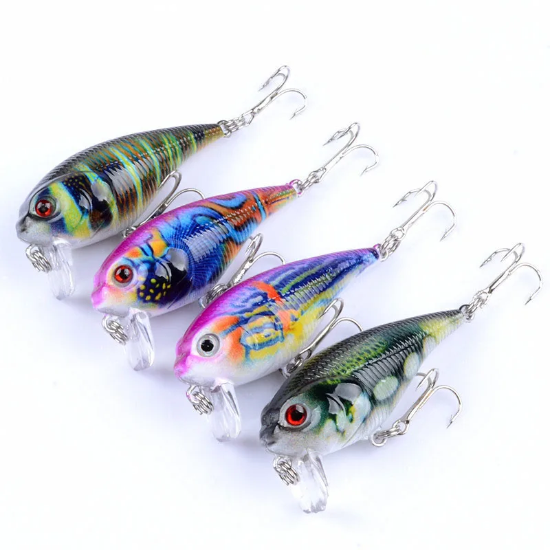 

Free Shipping 5.5cm 9g Fishing Lure Artificial Crank Hard Bait Double Hook Topwater Minnow Wobblers Fish Lures YU024