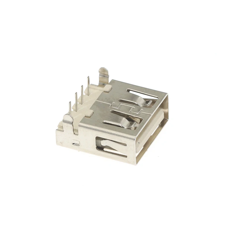 10 шт./партия Тип A USB 2,0 2 фута 90 градусов 4 Pin 30V 1.5A разъемы Женский Плоский порт Джек хвост розетка электрические клеммы