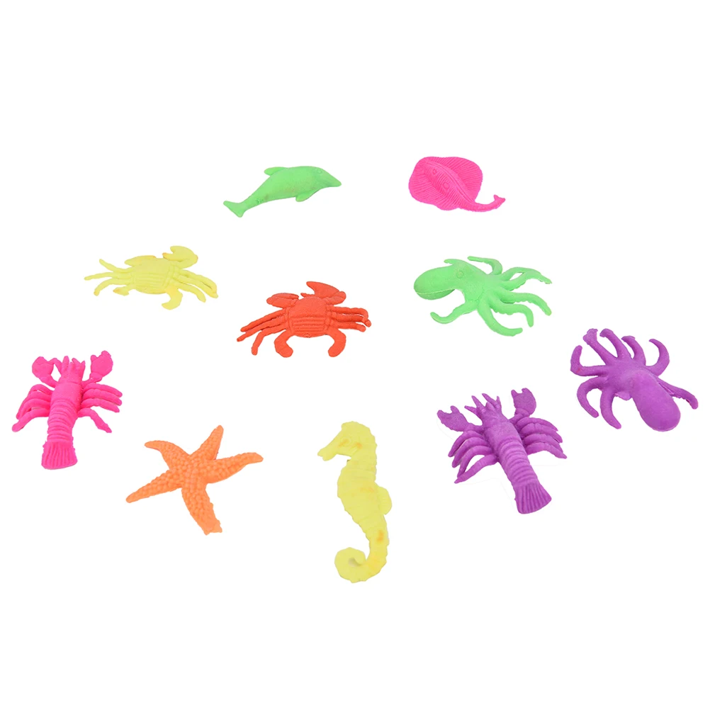 

10pcs/lot Growing In Water Bulk Swell Sea Creature Various Kinds Mixed Expansion Toy Colorful Puzzle Creative Magic Toys