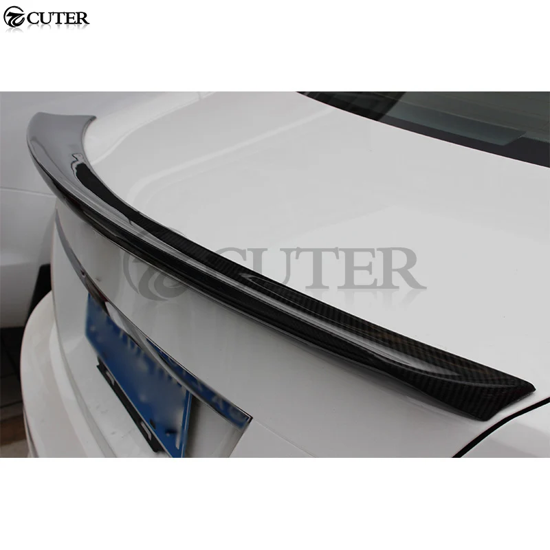 W204 V стиль углеродное волокно задние крылья багажник спойлер для Mercedes Benz C200 C300 08