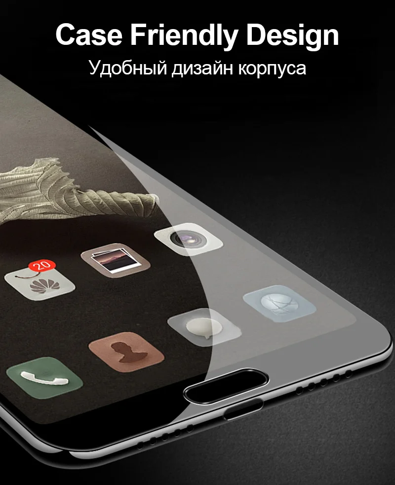 5D Защитная крышка для huawei Y9 P Smart P30 P20 Mate20 Lite закаленное стекло для Honor 8X 8C 8A 8 10 Lite защита экрана