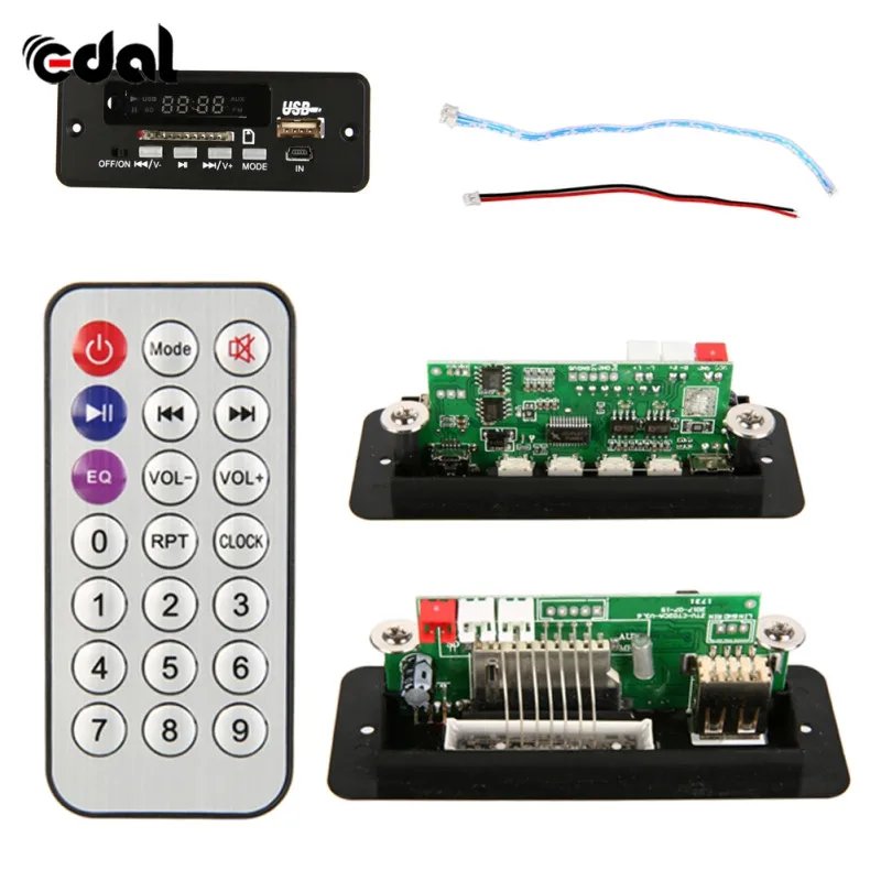 USB беспроводной MP3 плеер декодер плата аудио модуль TF радио для автомобиля