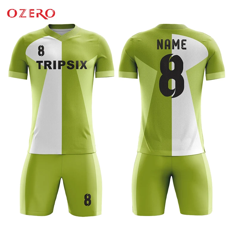 Светильник зеленая футболка с v образным вырезом Футбольная форма высокого