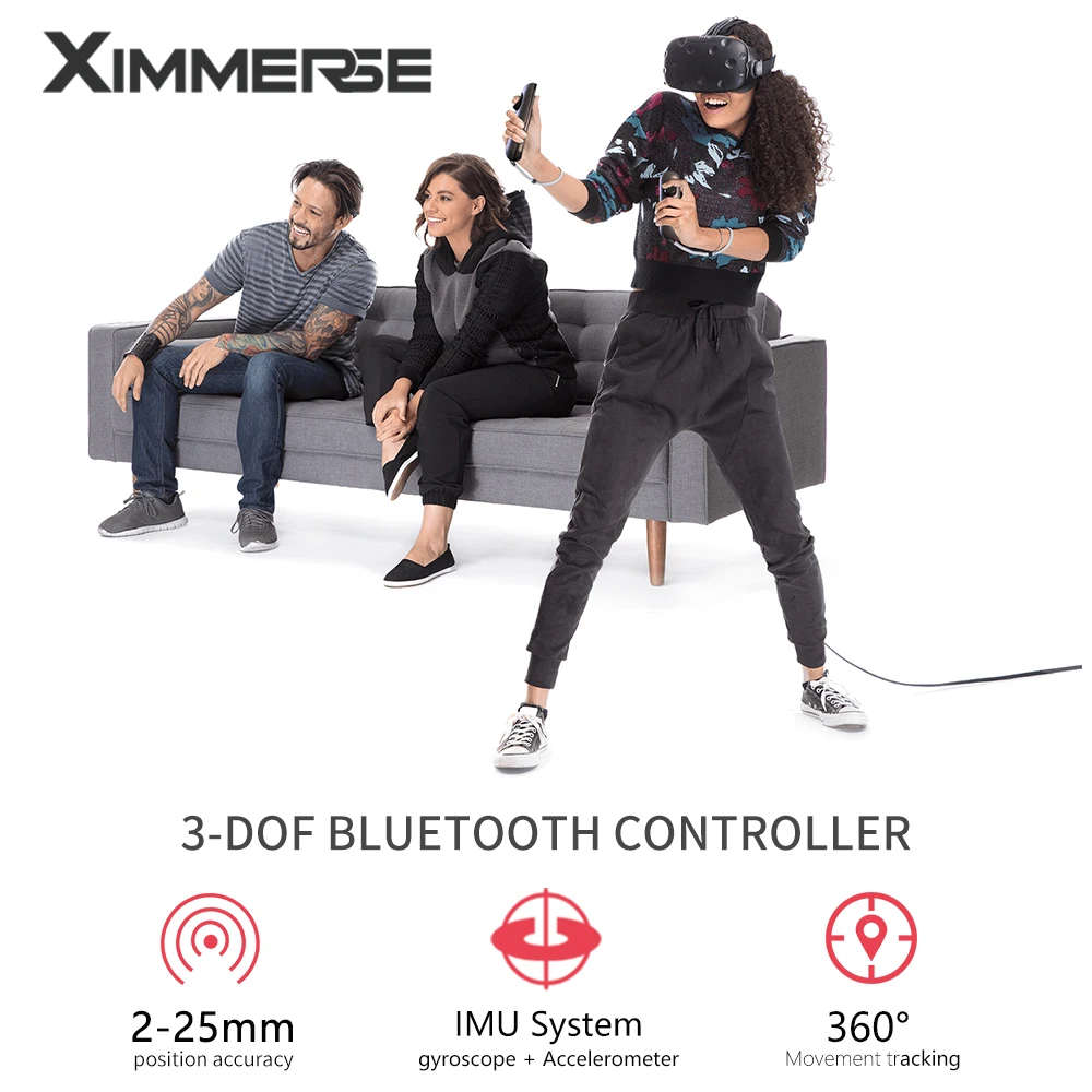 Ximmerse флип Очки виртуальной реальности VR контроллер 9 оси гироскопа Bluetooth 4,2 геймпад совместим с Очки виртуальной реальности VR гарнитура AR Remote 3 D контроллер