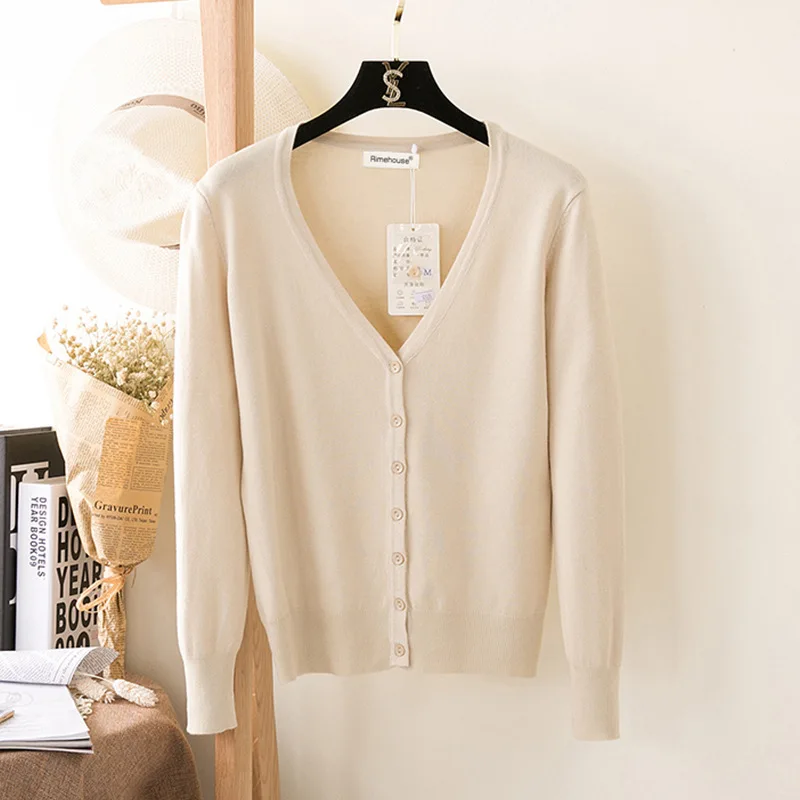 2017 Spring 10+ colors women's sweater V-neck knitted ladies' TOPS knit Cardigan large size knitting knitwear |