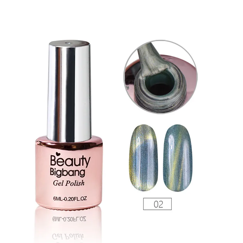 BeautyBigBang Магнитный кошачий глаз Гель-лак для ногтей смоляный лак замачивающиеся покрытые лаком ногти дизайн Сияющий УФ светодиодный Гель-лак для ногтей