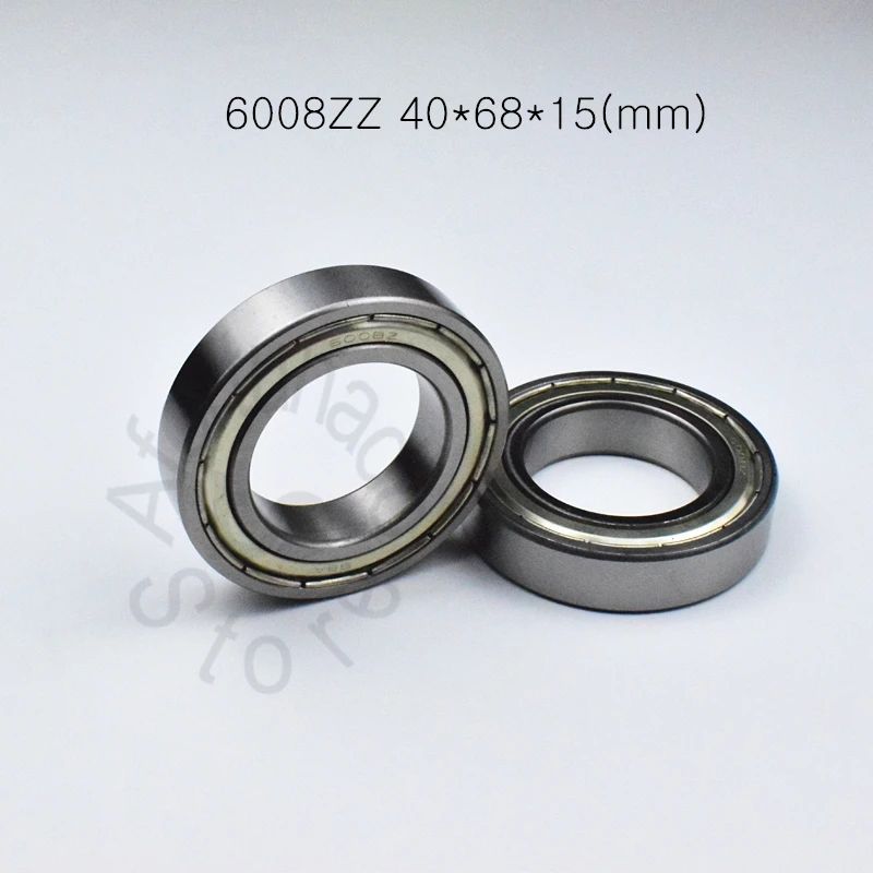 6008ZZ 40*68*15(mm) 1Piece bearing ABEC-5 metal sealing type bearings 6008 6008ZZ chrome steel deep groove bearing