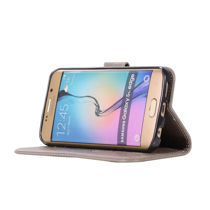 Чехол для Samsung Galaxy S7 флип-чехол из искусственной кожи телефона edge S 7 искусственная