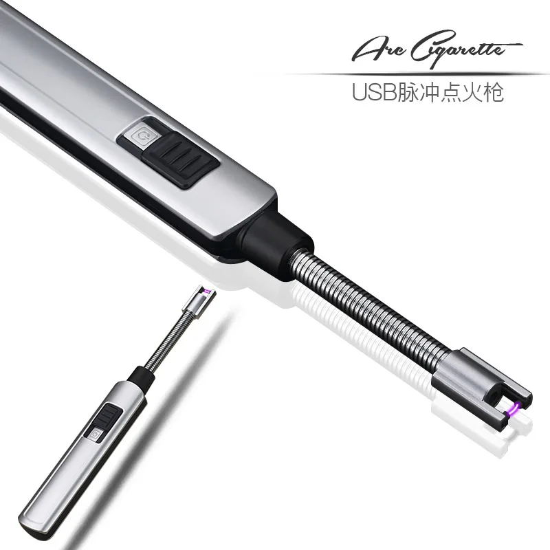Гибкая Usb Электронная зажигалка для сигарет плазменное зажигание кухни
