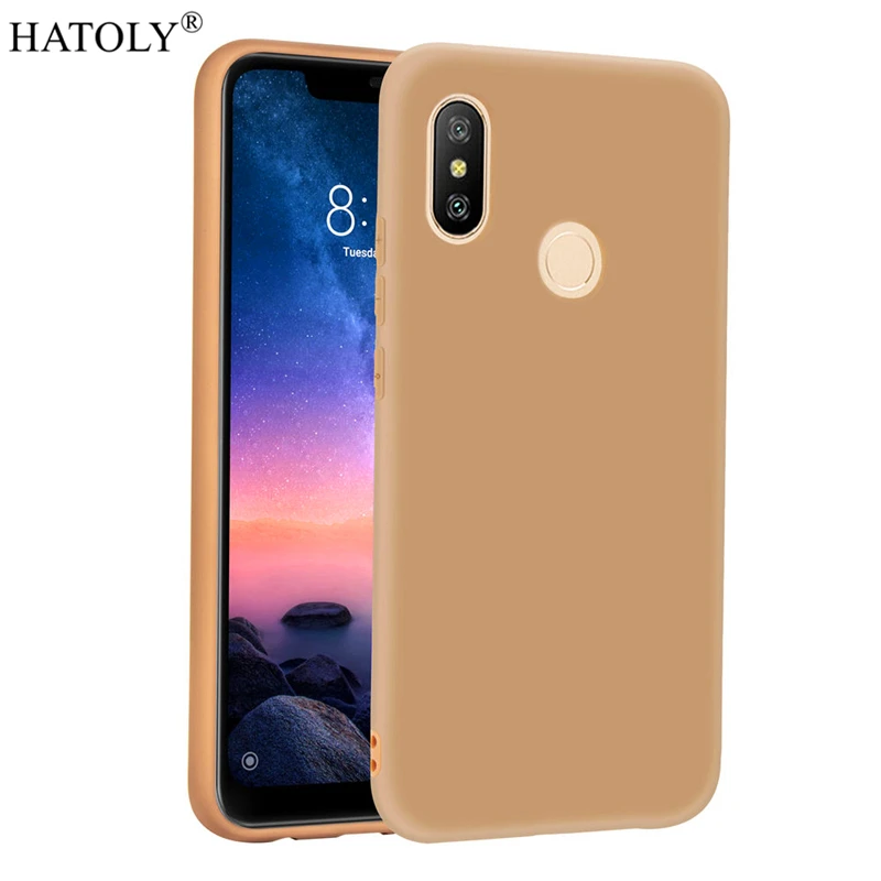 Чехол для Xiaomi Redmi Note 6 Pro чехол мягкая резиновая броня чехол-бампер телефона |