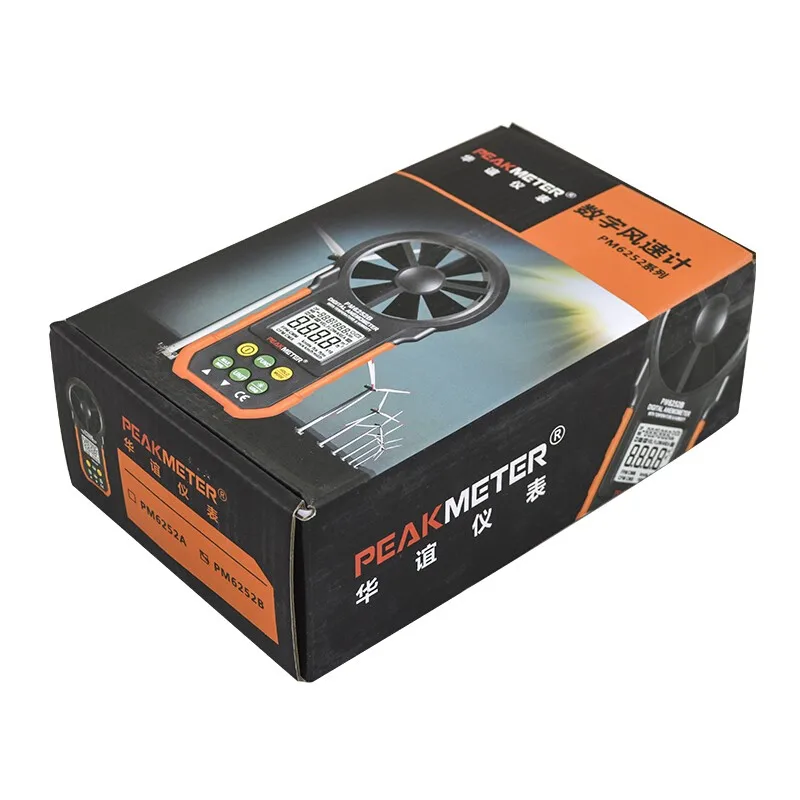 PEAKMETER PM6252A PM6252B ЖК цифровой анемометр термометр измеритель скорости ветра