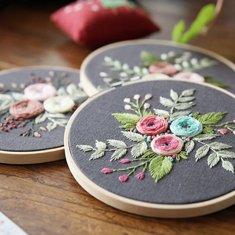 DIY Простой ленты Вышивка для начинающих рукоделие практика наборы вышивки крестом современное оформление стены живопись украшения дома