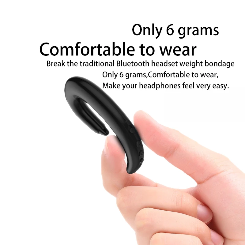 Новые беспроводные наушники, Bluetooth наушники, ушные крючки, безболезненная гарнитура для iPhone, Xiaomi, samsung, наушники для костной проводимости, Bluetooth