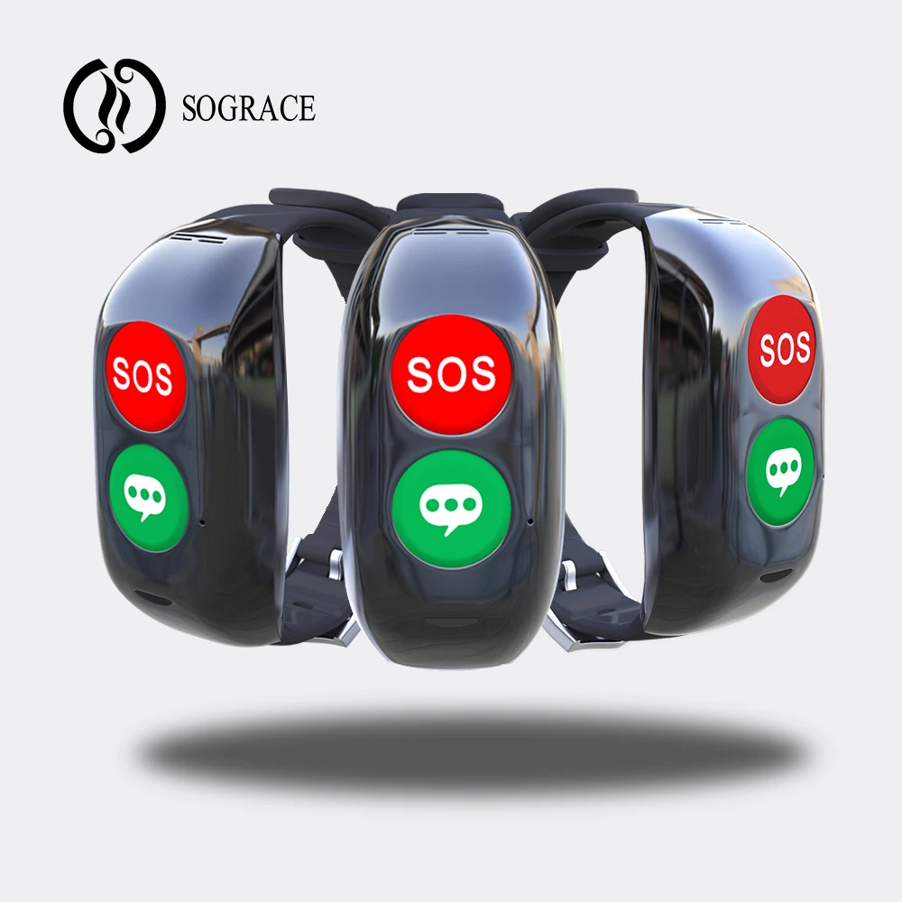 Sograce смарт-браслет 2018 SOS Gps сердечного ритма крови Давление Smart активности браслет
