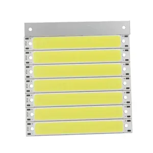 10pcslot 60x8mm 3W 3V 3.7V 1000mA 300LM DC LED COB Strip Warm White Blue Red COB LED light module for DIY Bicycle work lamp