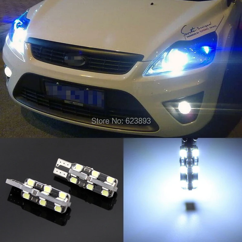 2x Canbus без Ошибок T10 W5W яркий 24 SMD белый светодиодный автомобильный Стайлинг